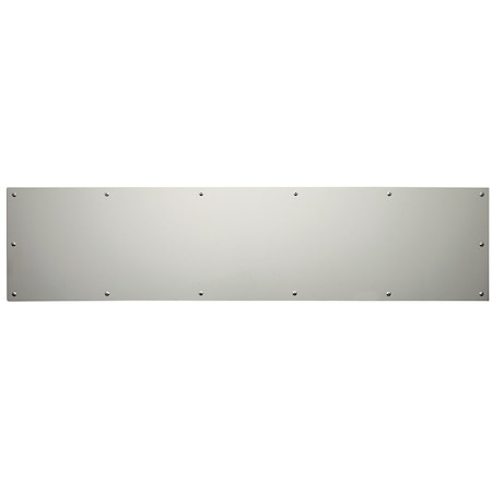 Rockwood 10" x 34" Standard Duty Metal Kick Plate Satin Chrome Finish K105026D1034BEV